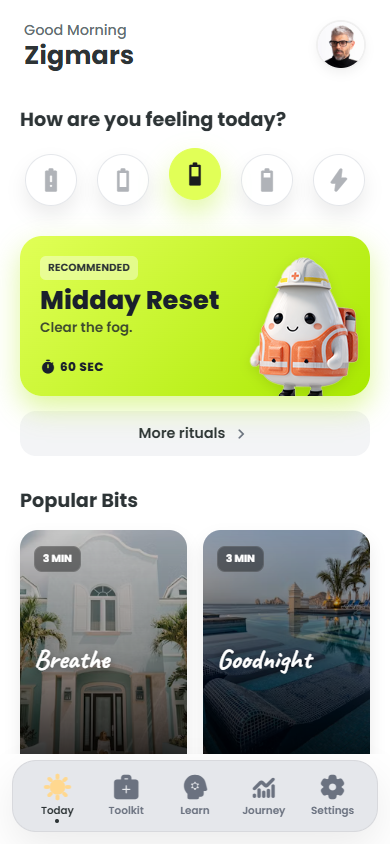 Mood Check-in Interface